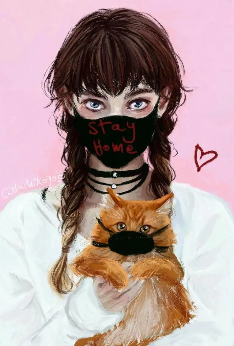 舒服的泡沫洗头~捂耳朵
