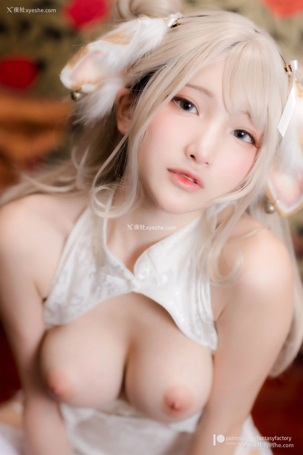 1P - 小丁Ding《White cheongsam》
