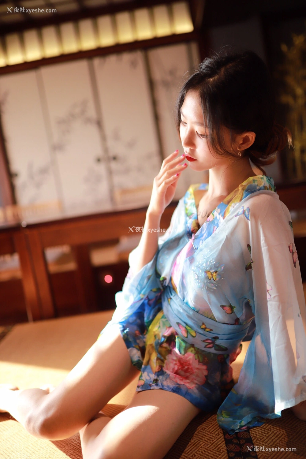 1P - 抖娘·利世《水蓝和服》