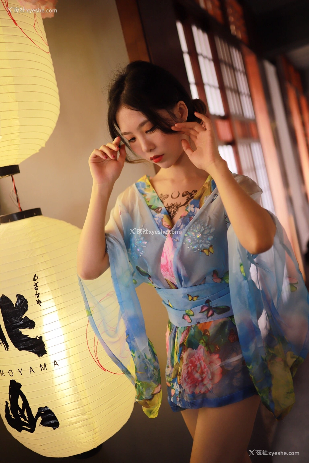 1P - 抖娘·利世《水蓝和服》