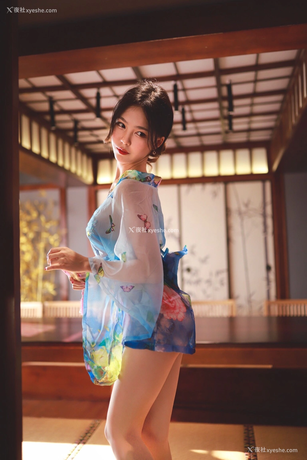 1P - 抖娘·利世《水蓝和服》