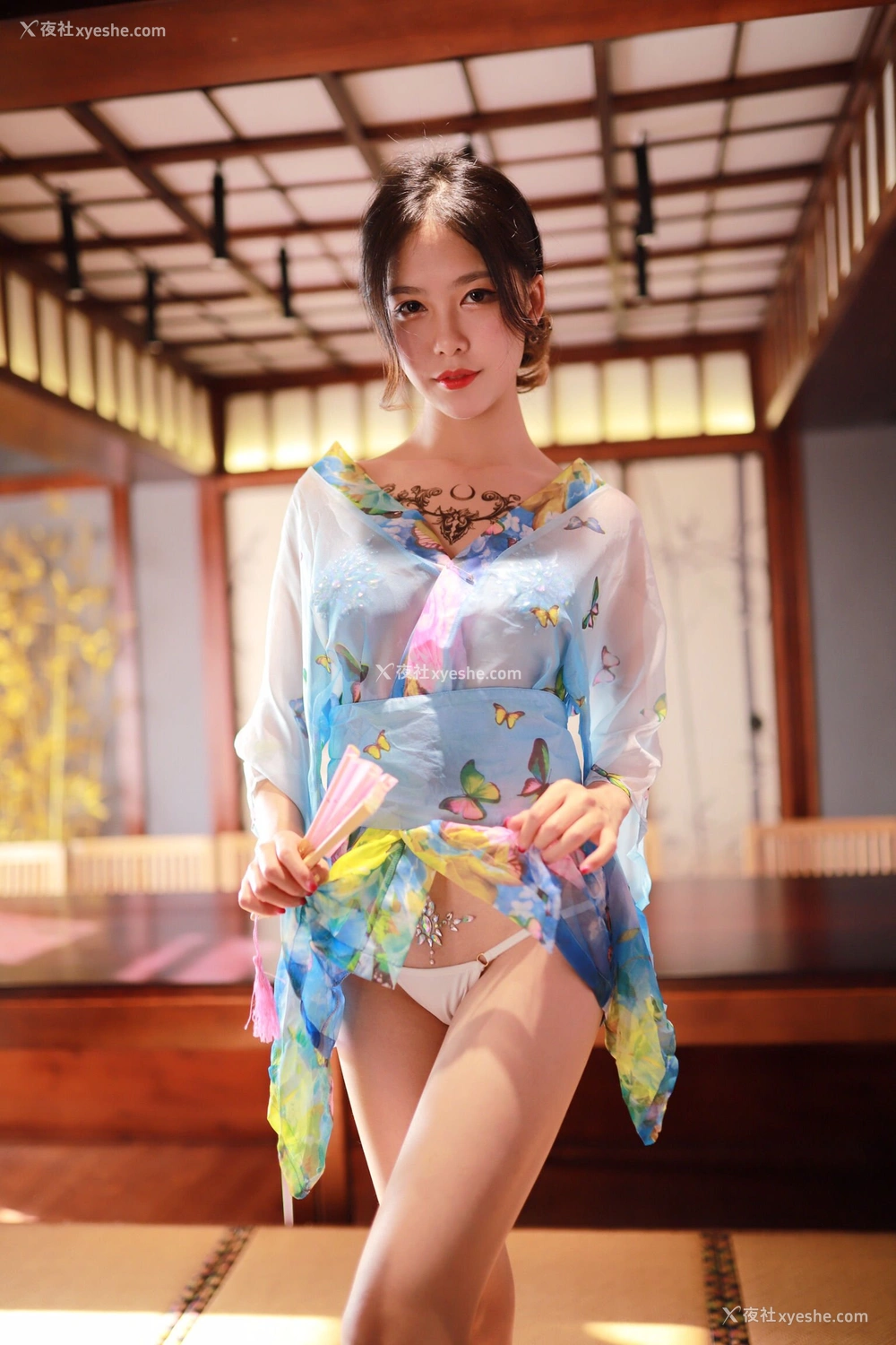 1P - 抖娘·利世《水蓝和服》