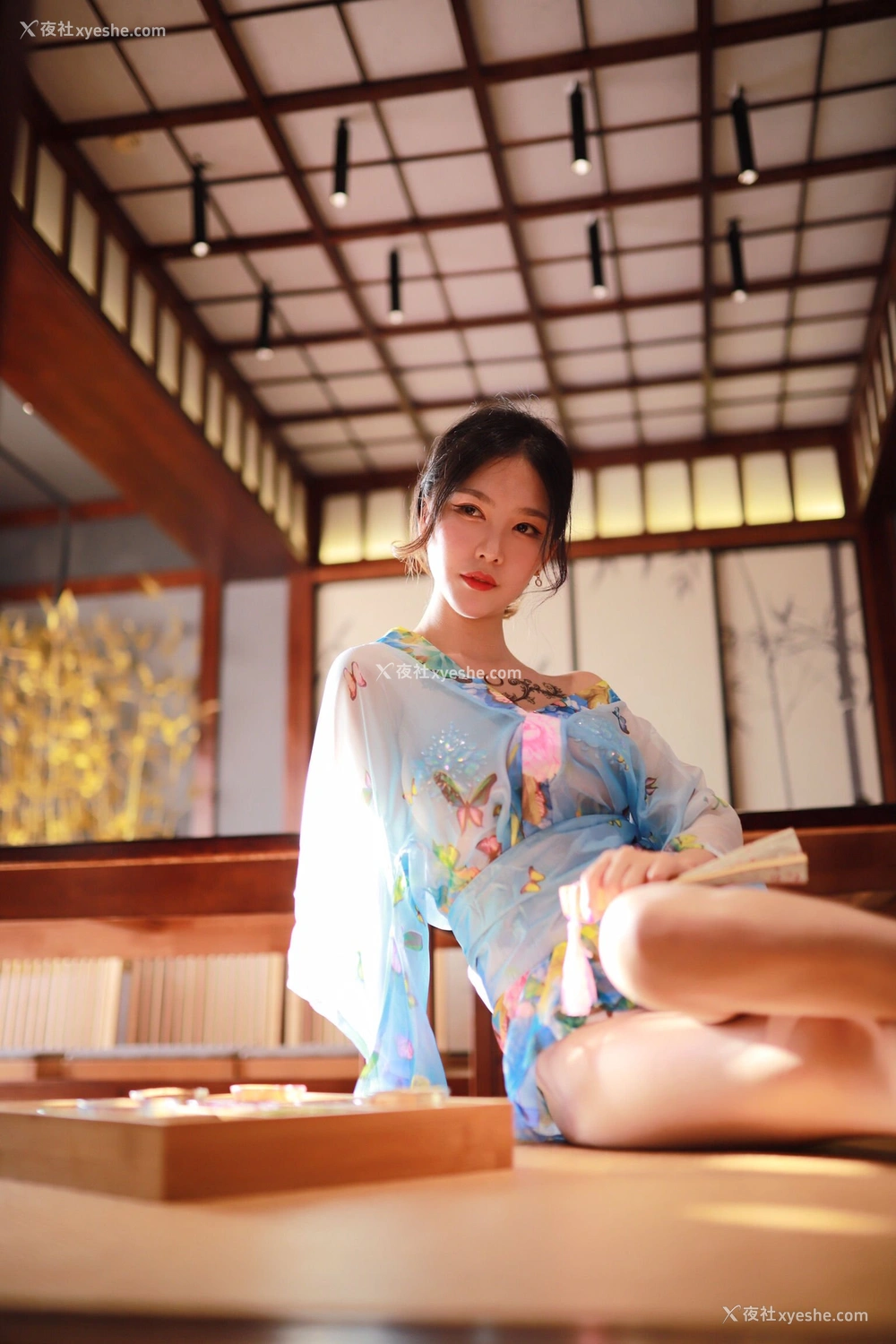 1P - 抖娘·利世《水蓝和服》
