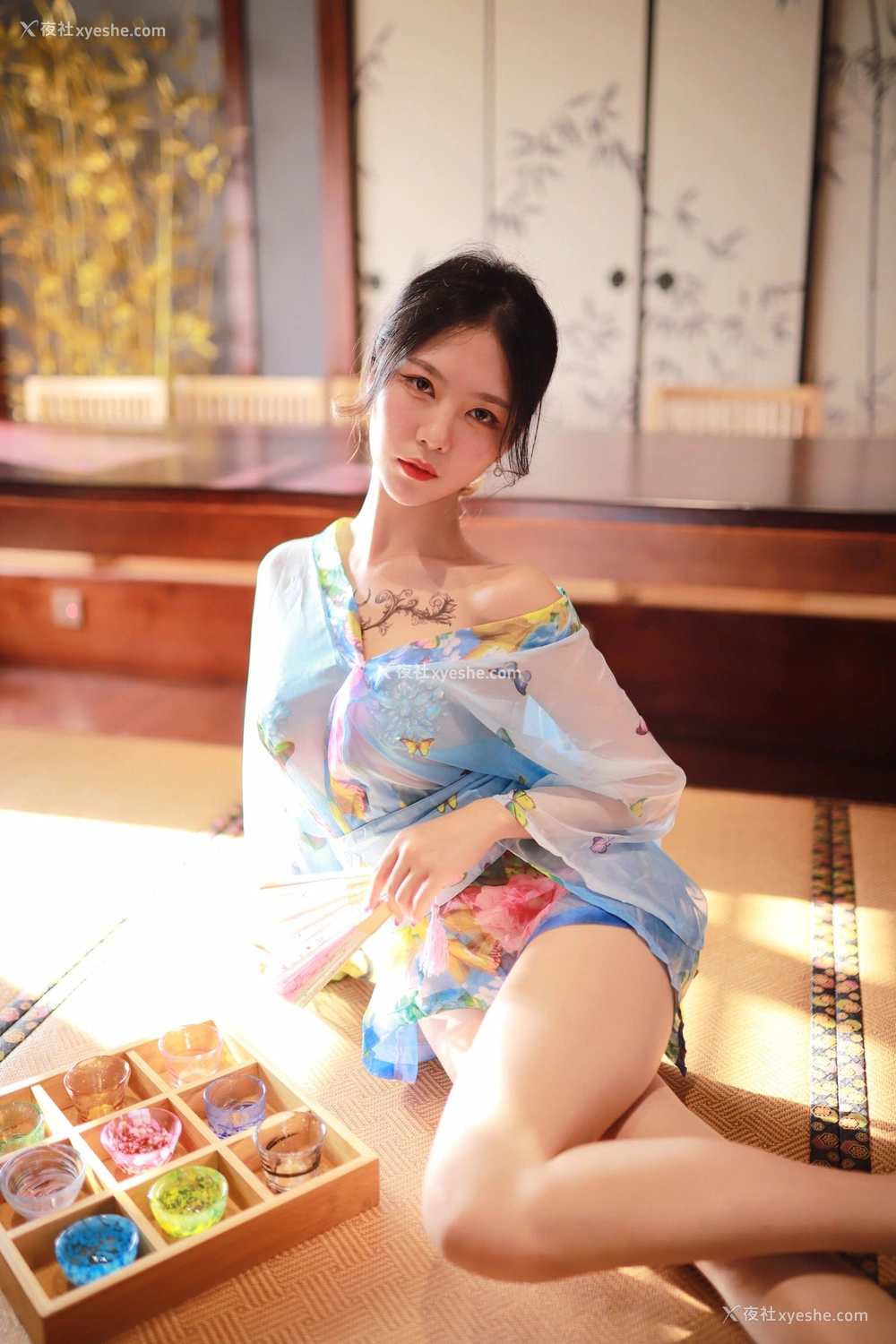 1P - 抖娘·利世《水蓝和服》