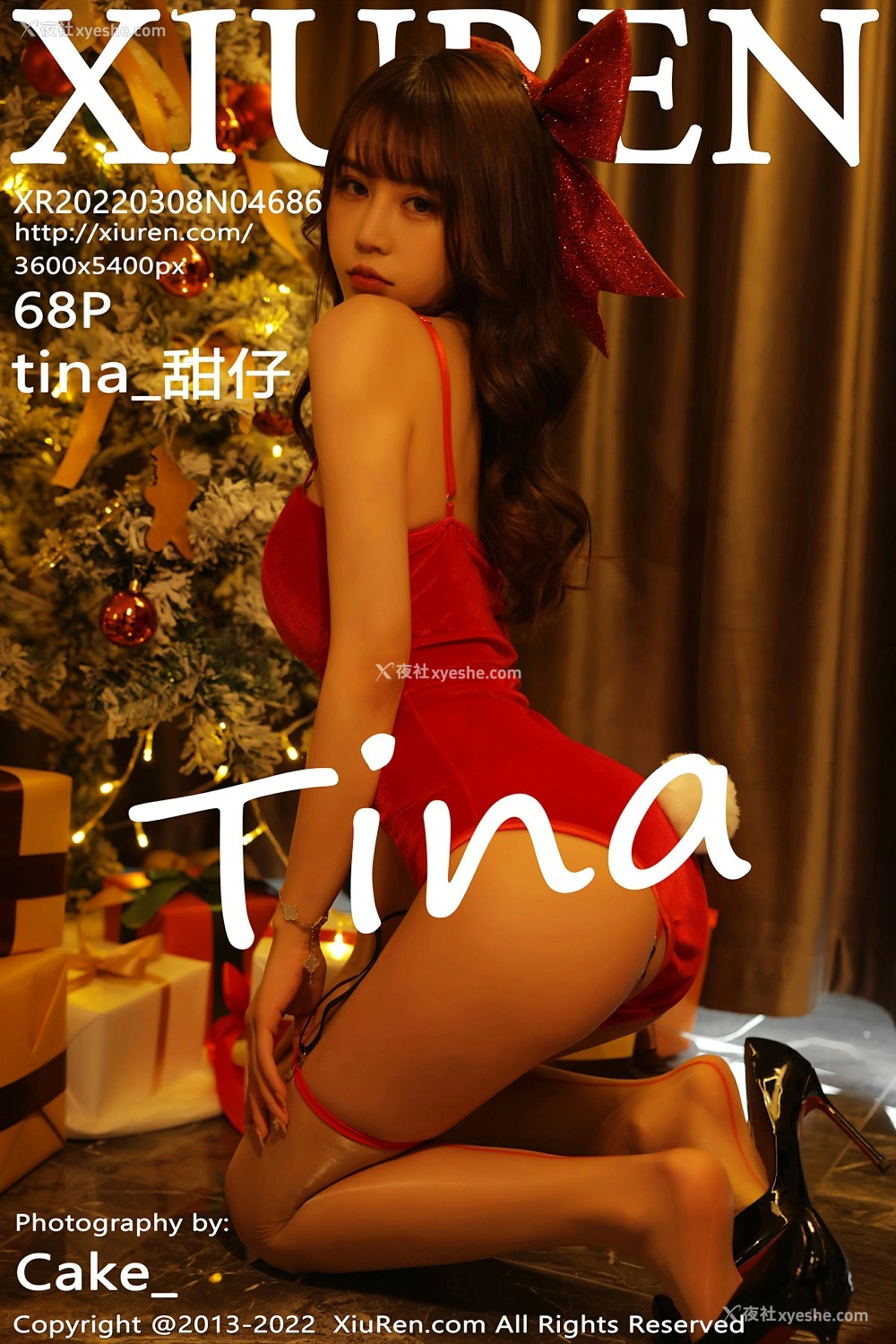 [XiuRen秀人网] No.4686 tina_甜仔 红色吊带