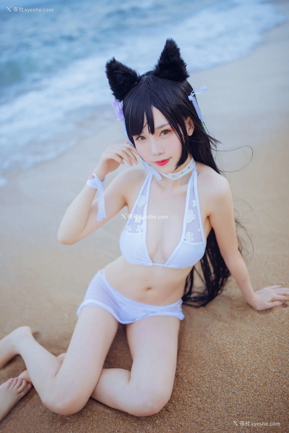 1P - 抖娘·利世×不呆猫《獒犬海边泳装》