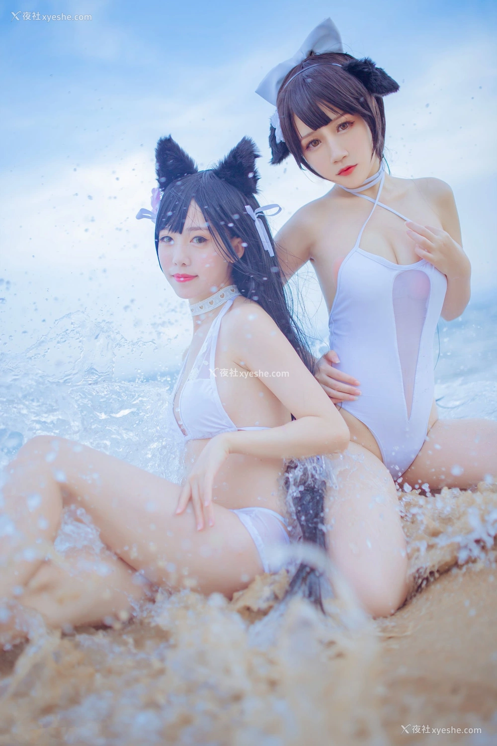 1P - 抖娘·利世×不呆猫《獒犬海边泳装》