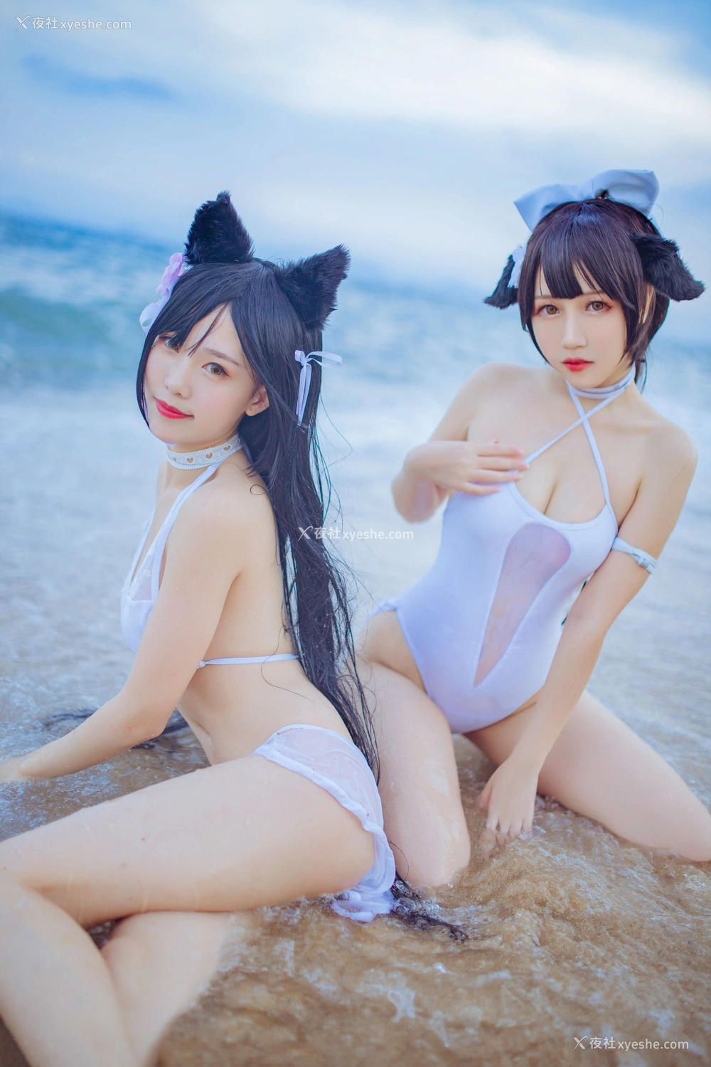 1P - 抖娘·利世×不呆猫《獒犬海边泳装》
