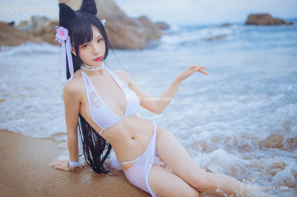 1P - 抖娘·利世×不呆猫《獒犬海边泳装》