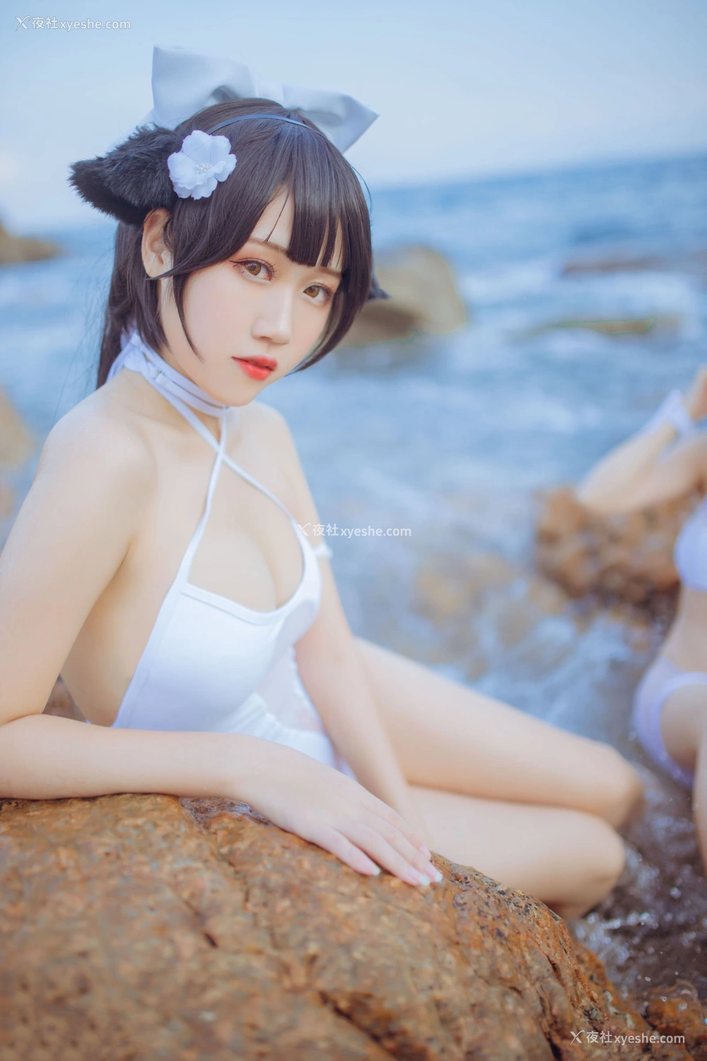 1P - 抖娘·利世×不呆猫《獒犬海边泳装》