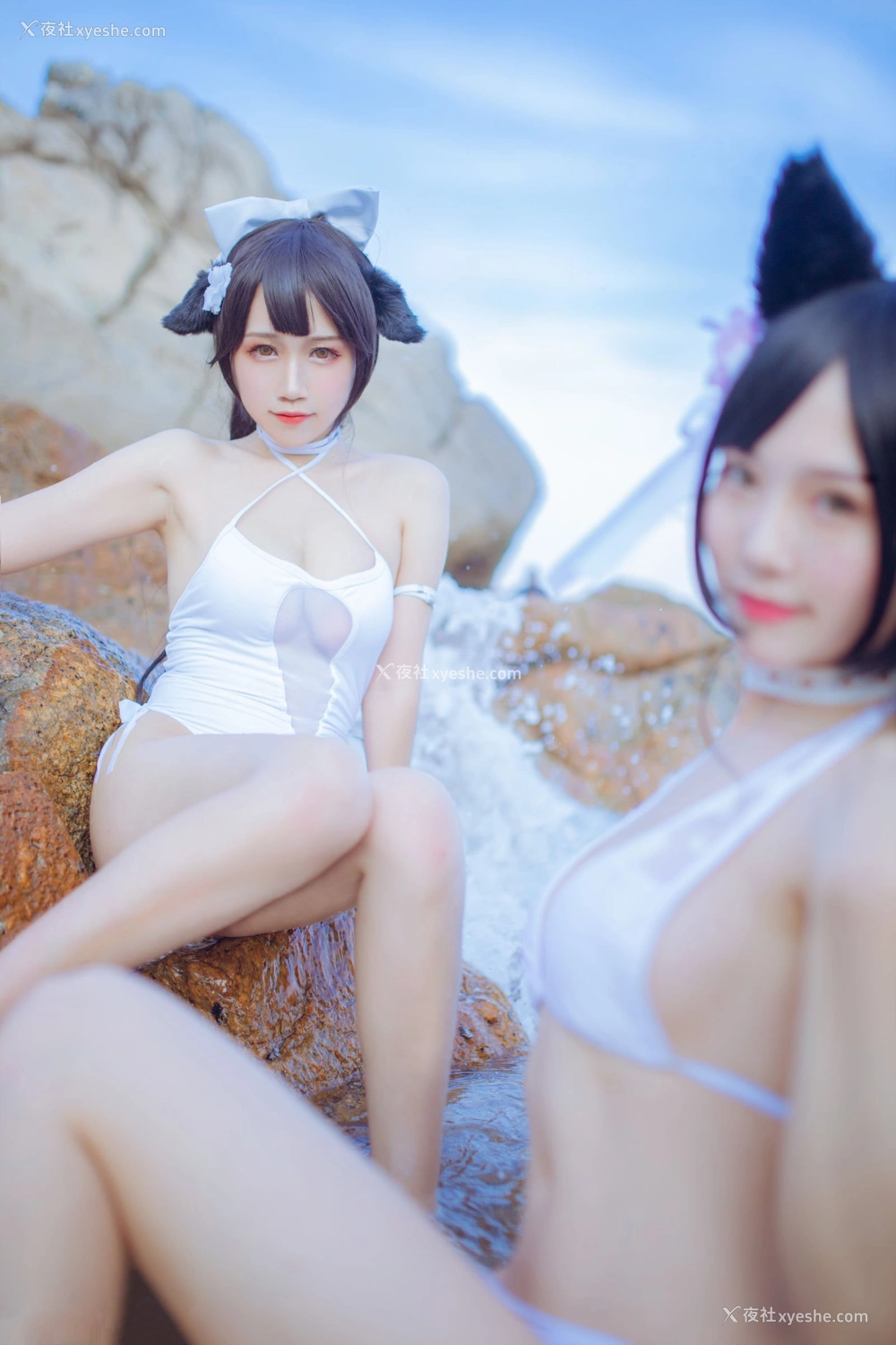 1P - 抖娘·利世×不呆猫《獒犬海边泳装》