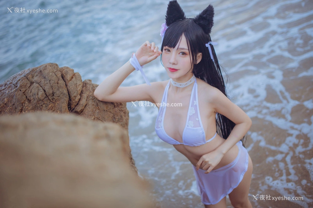 1P - 抖娘·利世×不呆猫《獒犬海边泳装》
