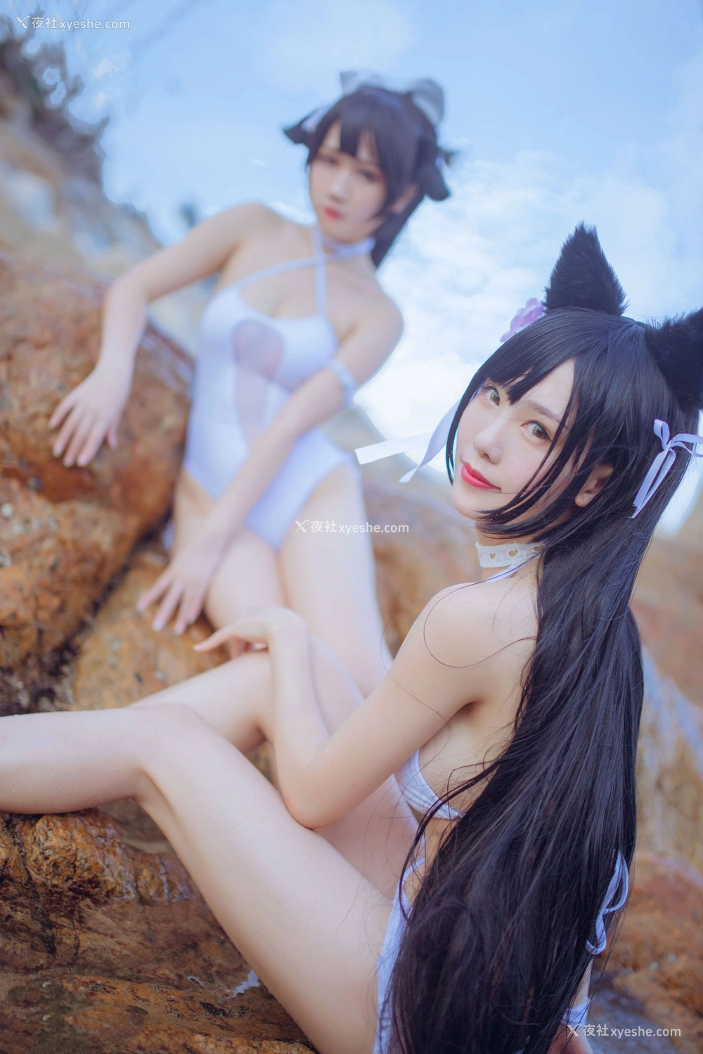 1P - 抖娘·利世×不呆猫《獒犬海边泳装》