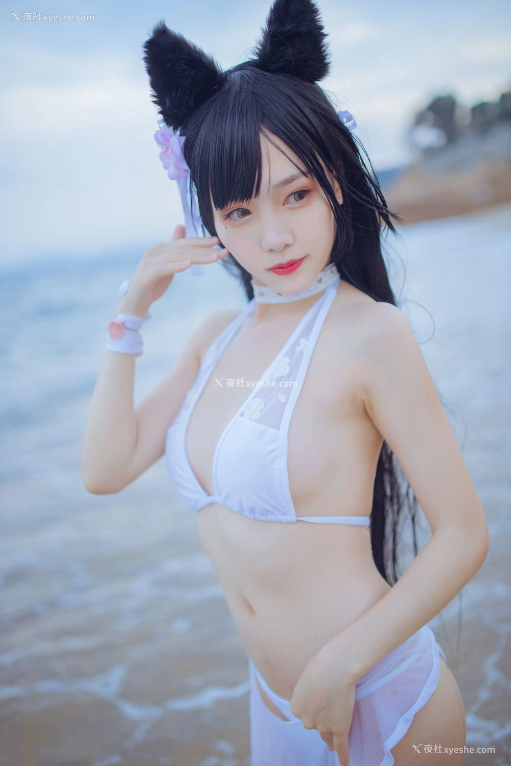 1P - 抖娘·利世×不呆猫《獒犬海边泳装》