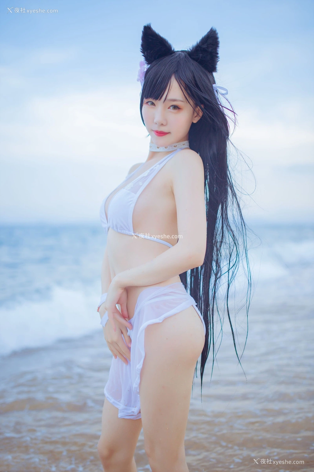 1P - 抖娘·利世×不呆猫《獒犬海边泳装》