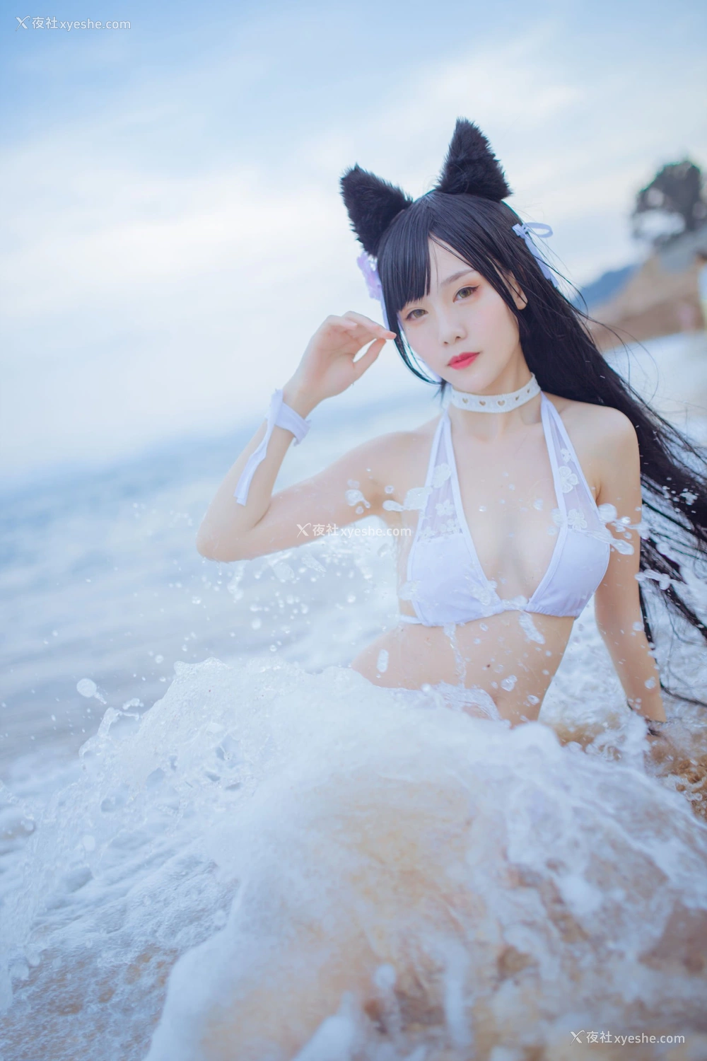 1P - 抖娘·利世×不呆猫《獒犬海边泳装》