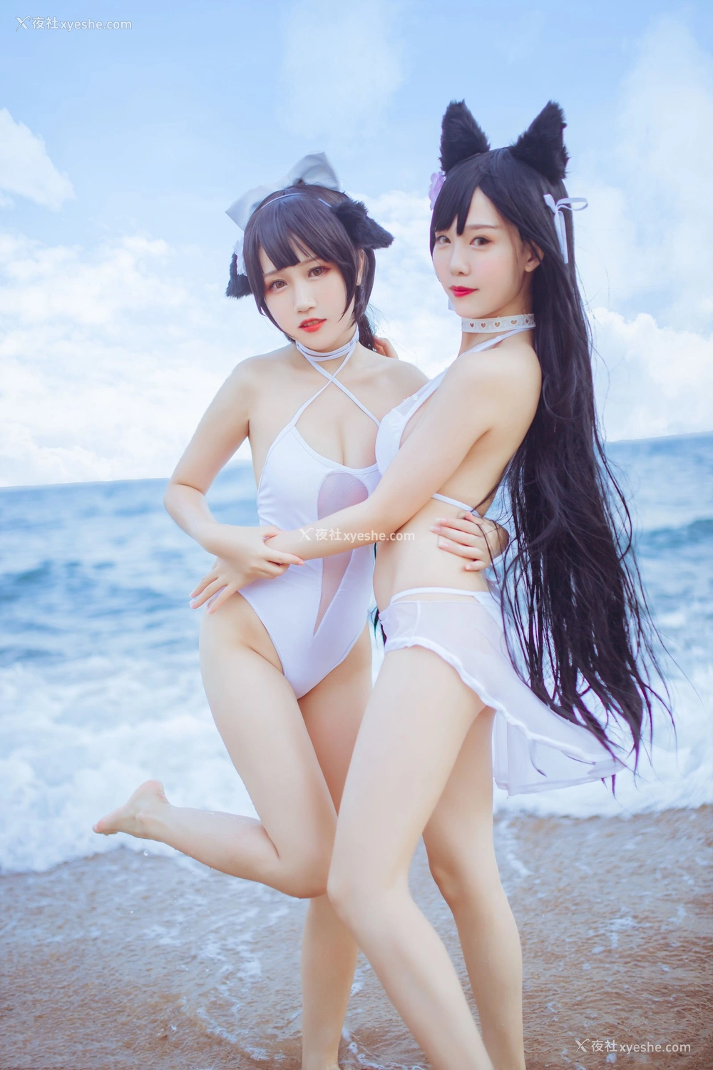 1P - 抖娘·利世×不呆猫《獒犬海边泳装》