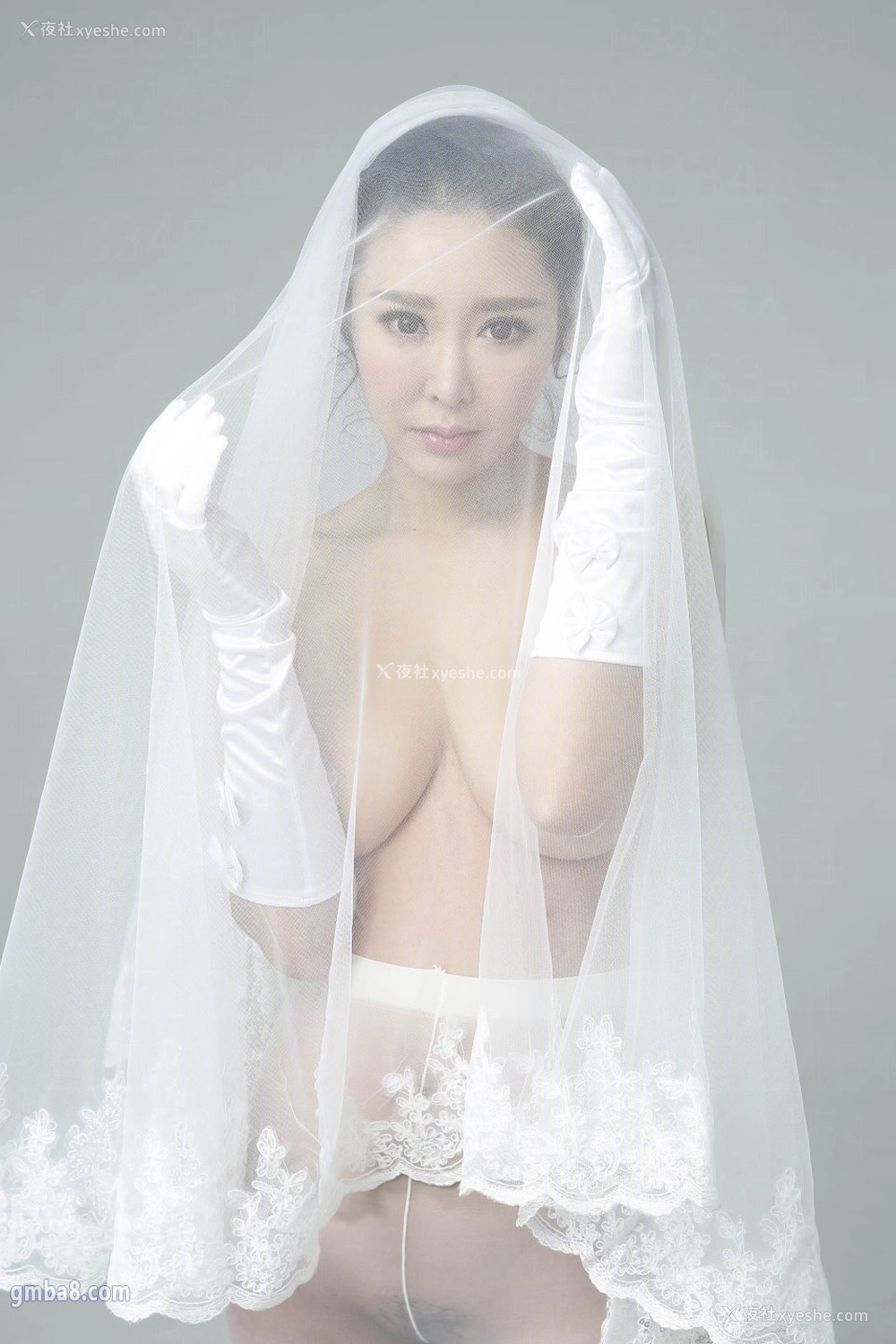 1P - 爱丝一姐索菲婚纱屋内白丝乳贴诱惑写真套图