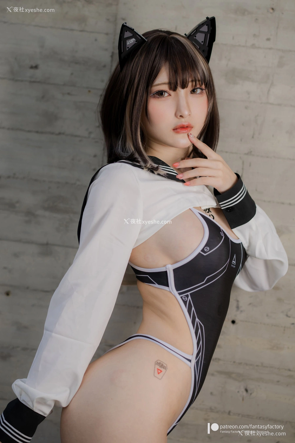 1P - 小丁Ding《Sailor suit athletic swimsuit》