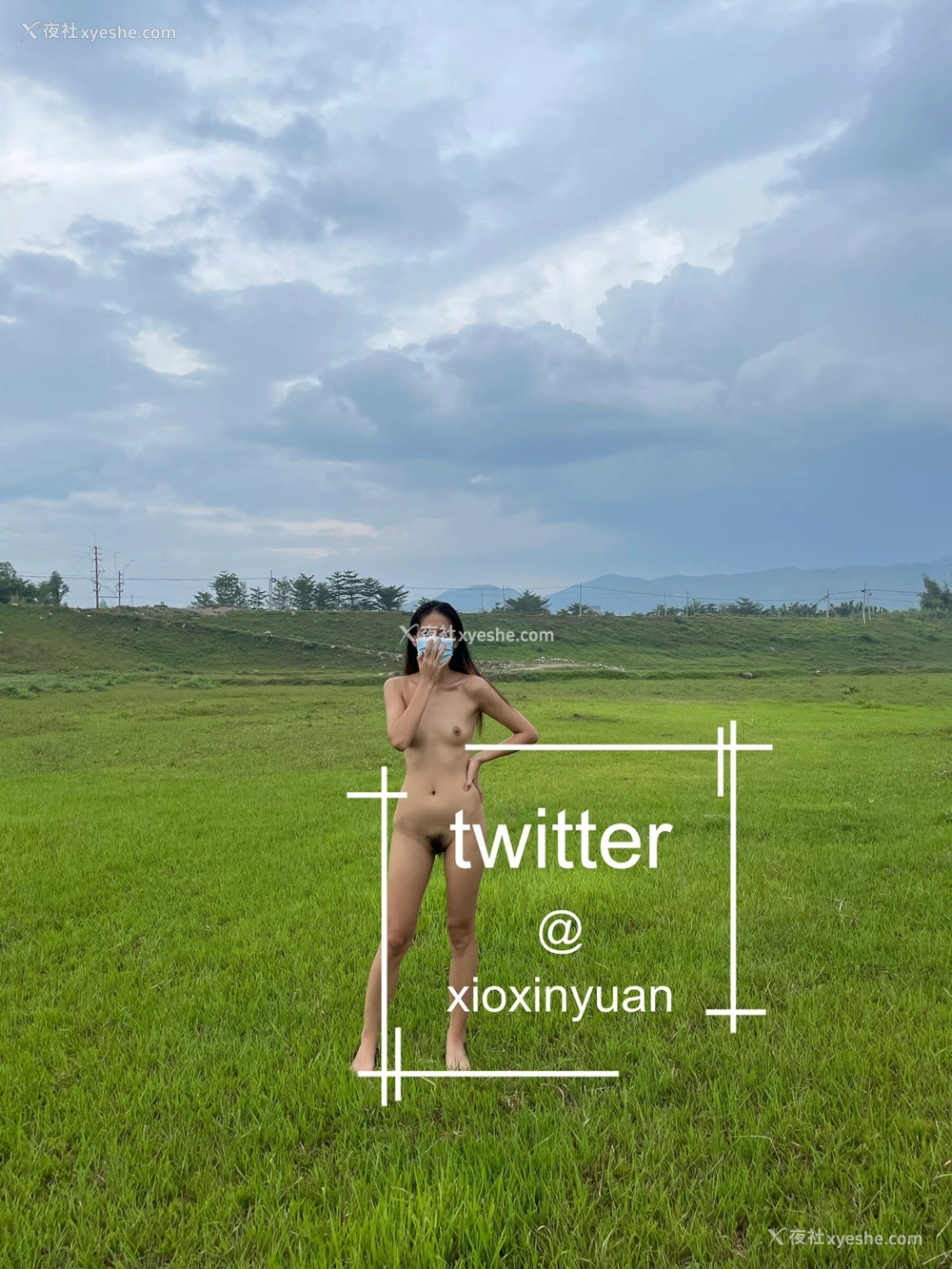 1P - 《我爱天体》推特网红 xioxinyuan 露出合集
