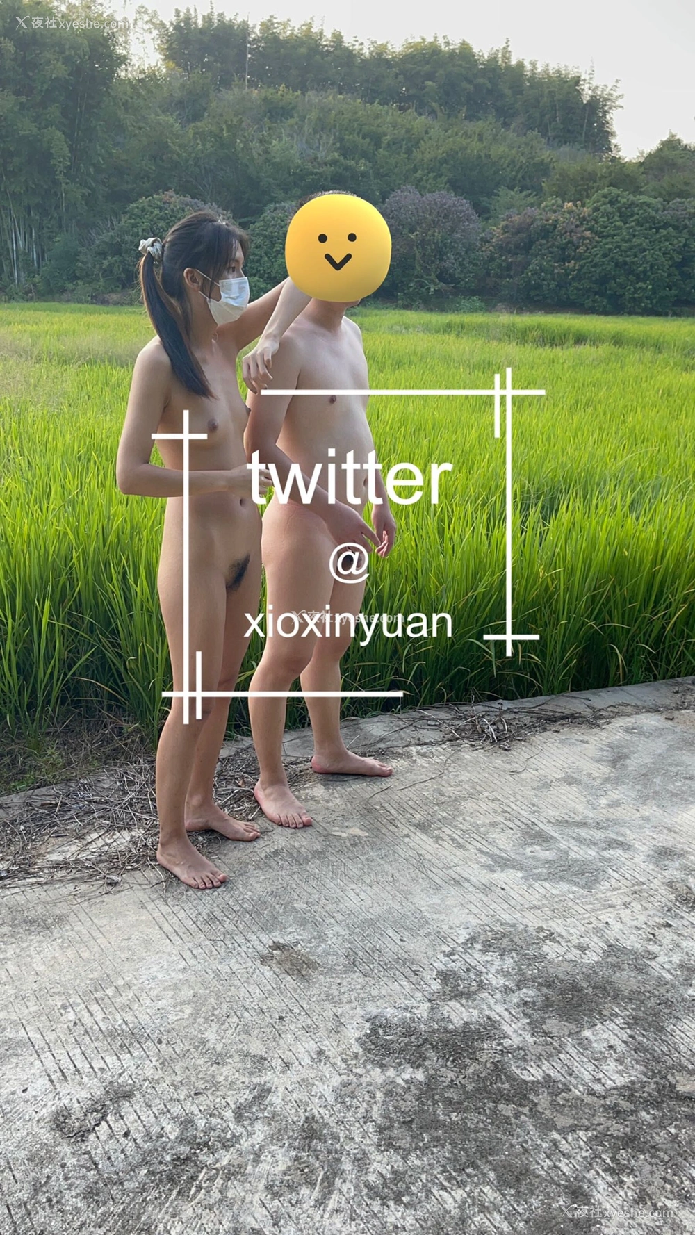 1P - 《我爱天体》推特网红 xioxinyuan 露出合集