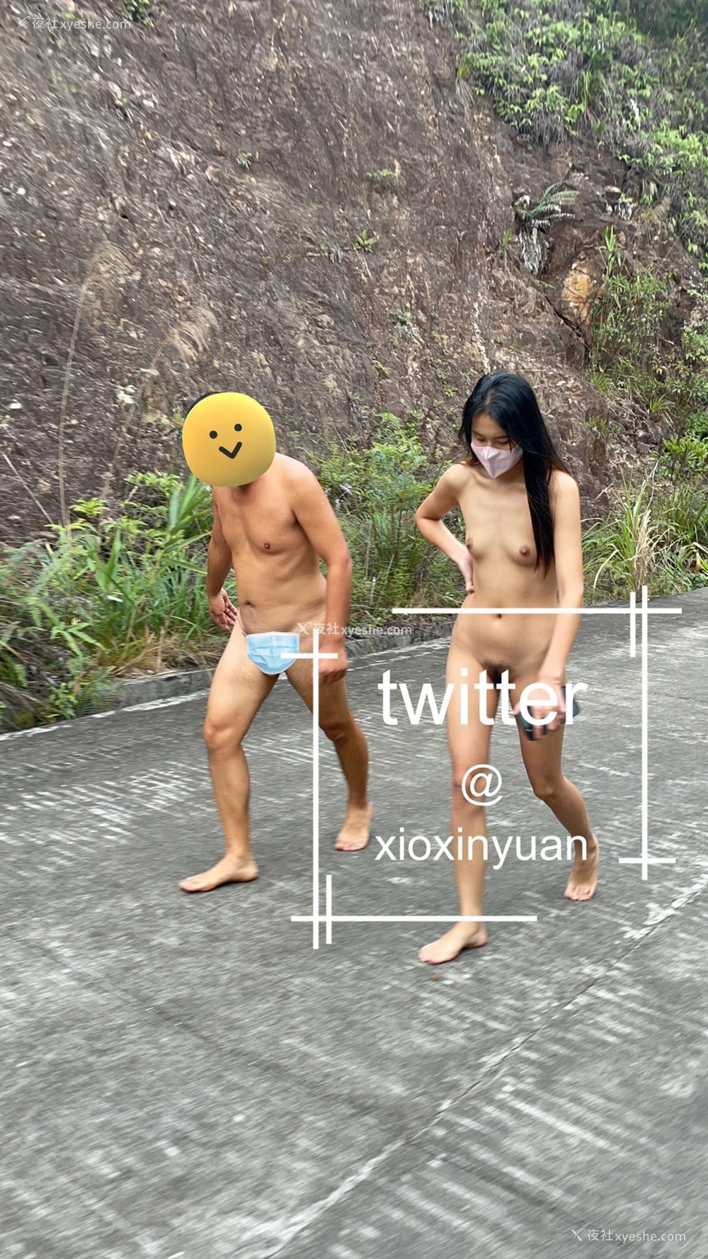 1P - 《我爱天体》推特网红 xioxinyuan 露出合集