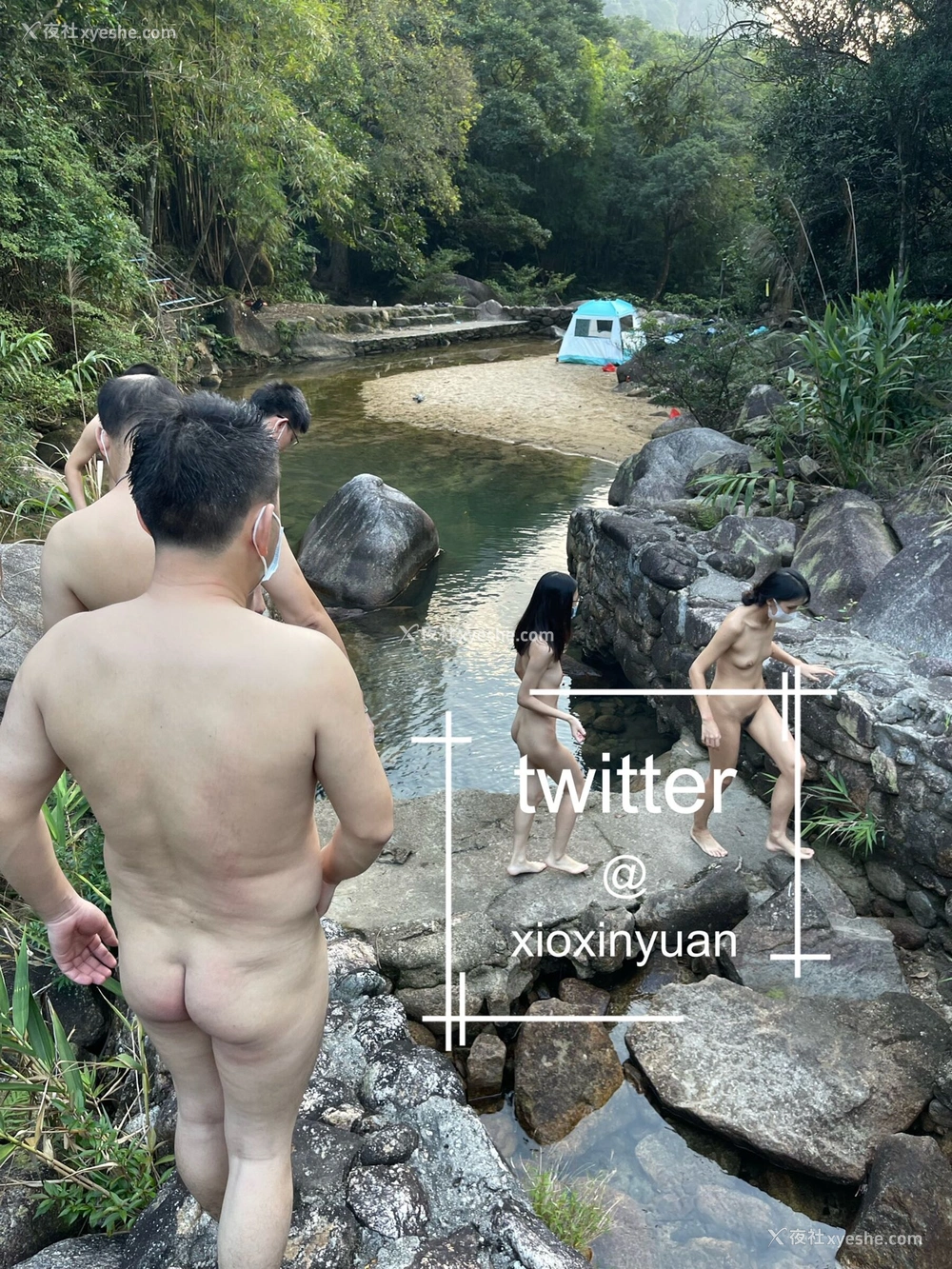 1P - 《我爱天体》推特网红 xioxinyuan 露出合集