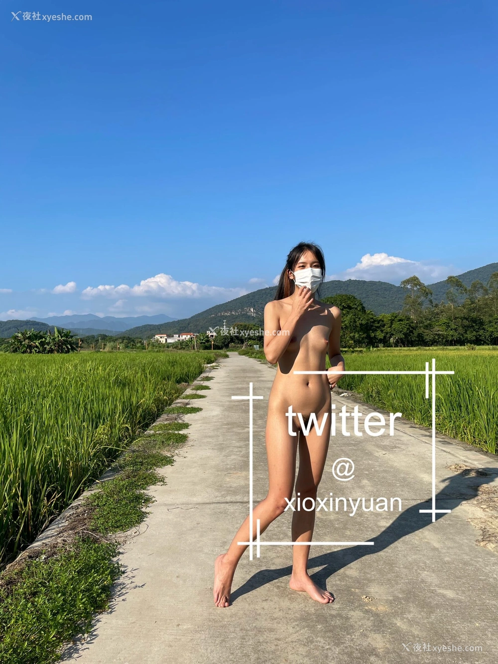 1P - 《我爱天体》推特网红 xioxinyuan 露出合集