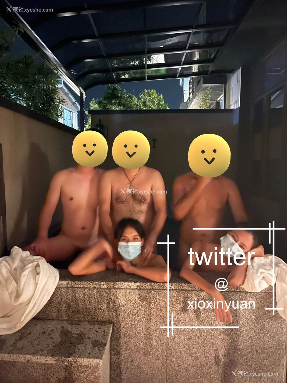 1P - 《我爱天体》推特网红 xioxinyuan 露出合集