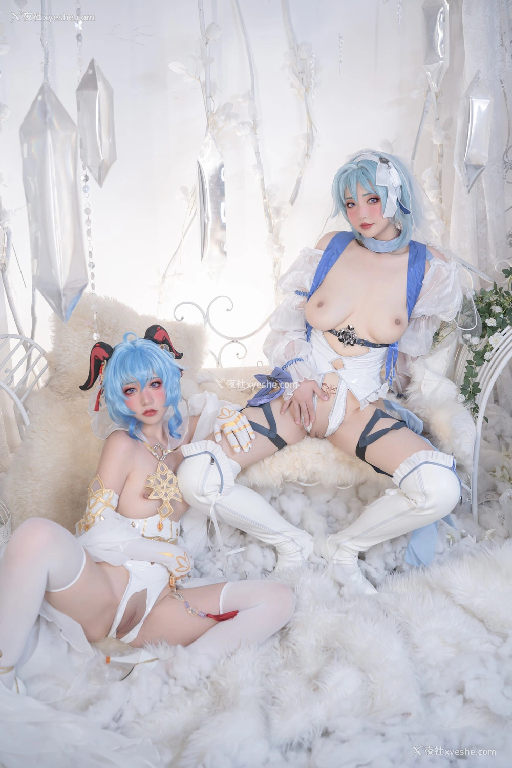 1P - 喵小吉x云烧《原神花嫁优菈、甘雨 双子：最强冰雪组合》