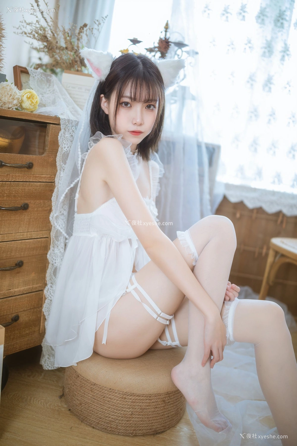 1P - 许岚LAN – 少女白色裙