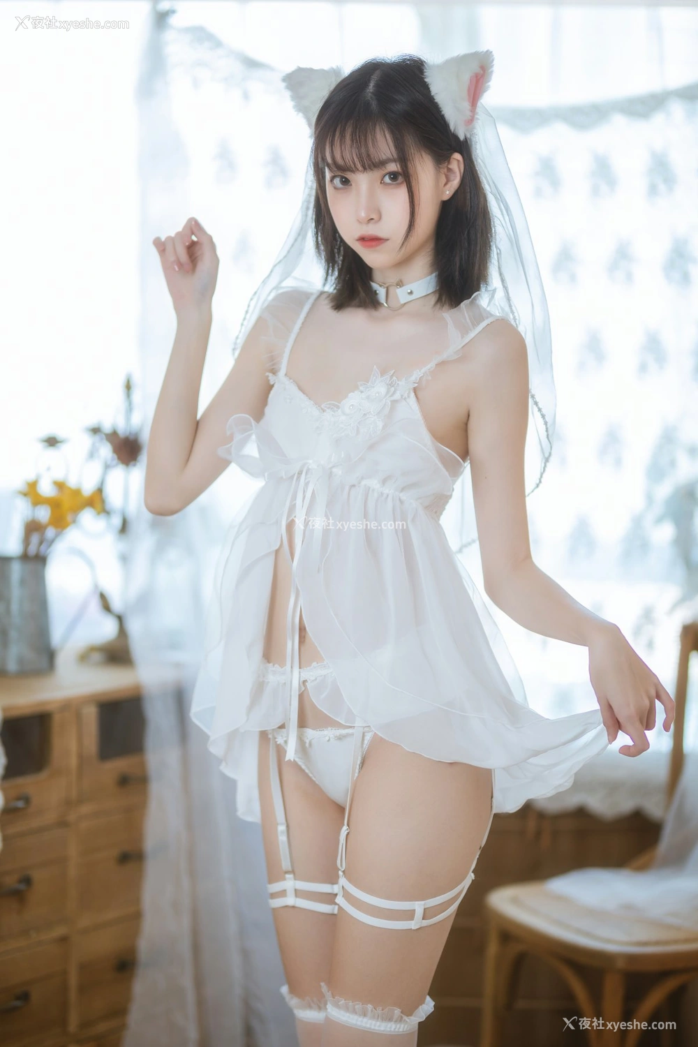 1P - 许岚LAN – 少女白色裙