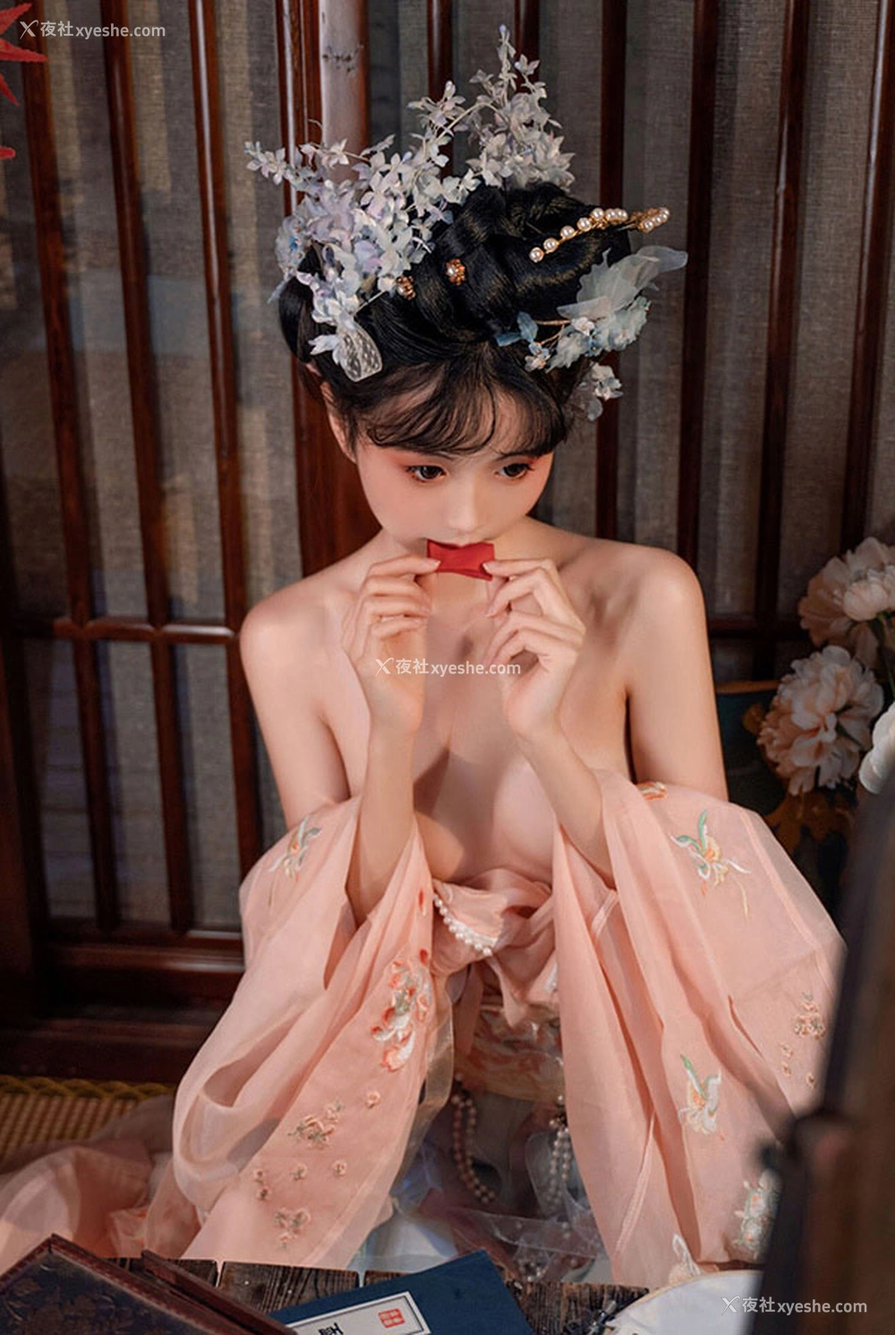 1P - 福利姬金鱼kinngyo 碧窗梦无圣光唯美图集
