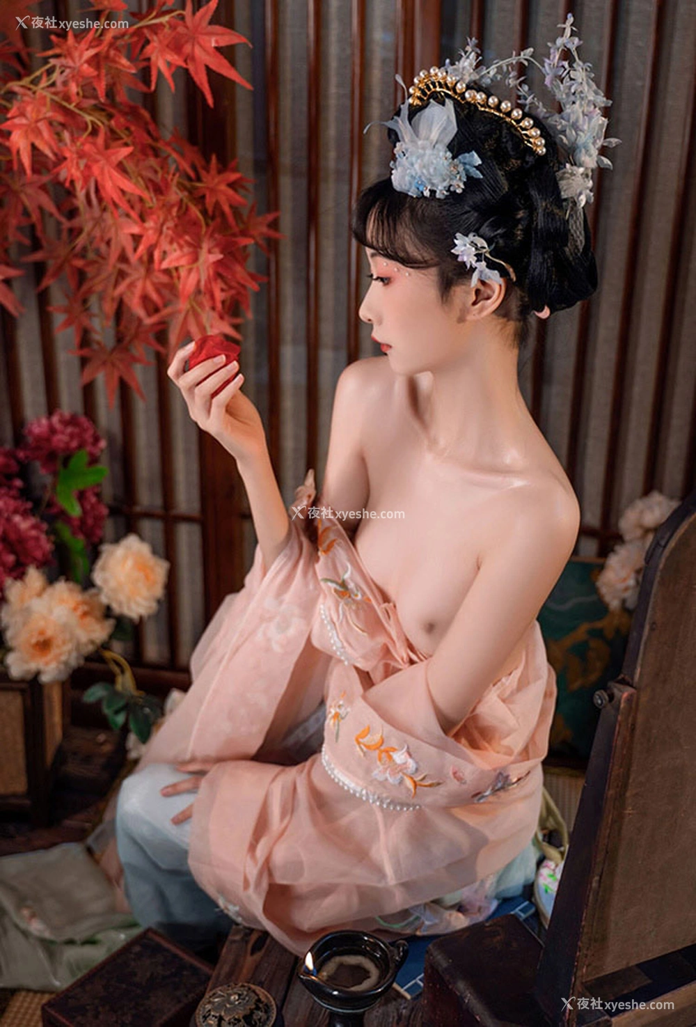 1P - 福利姬金鱼kinngyo 碧窗梦无圣光唯美图集