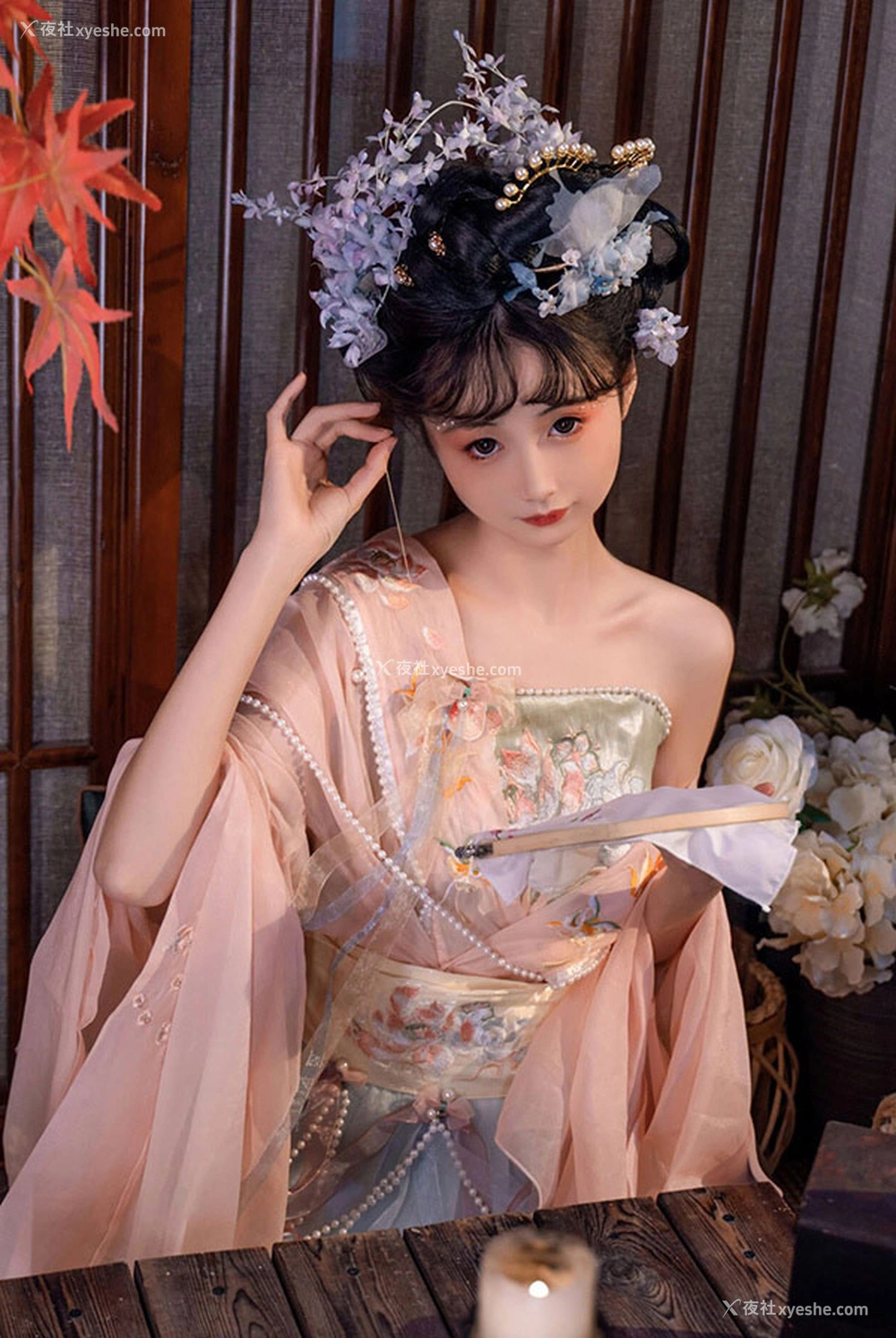 1P - 福利姬金鱼kinngyo 碧窗梦无圣光唯美图集