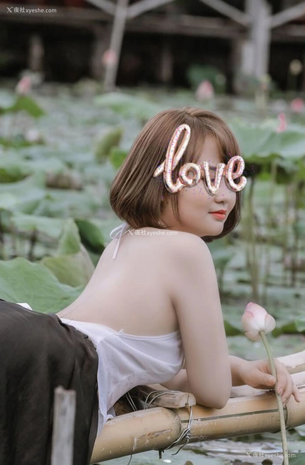 1P - 荷塘里的小美女无圣光写真如出水芙蓉
