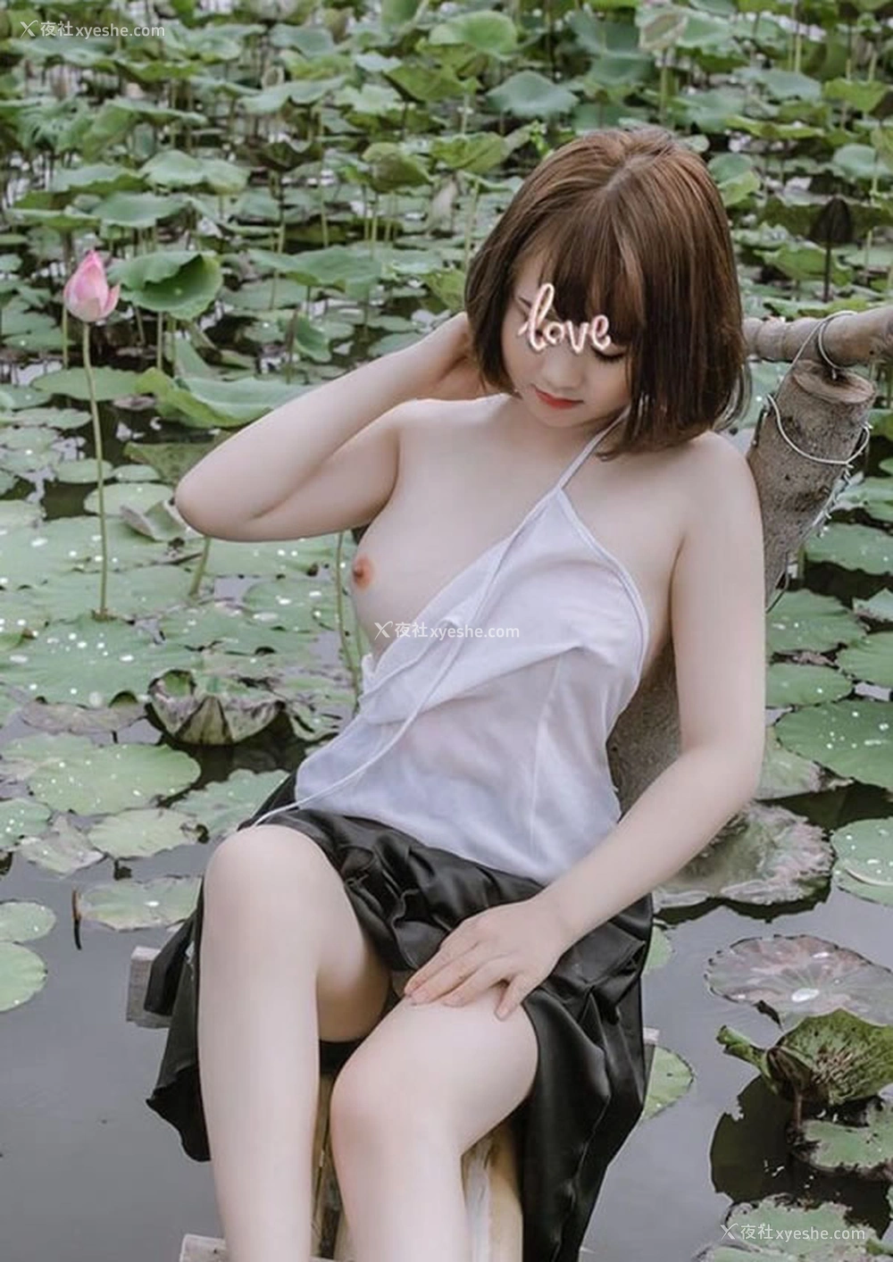 1P - 荷塘里的小美女无圣光写真如出水芙蓉