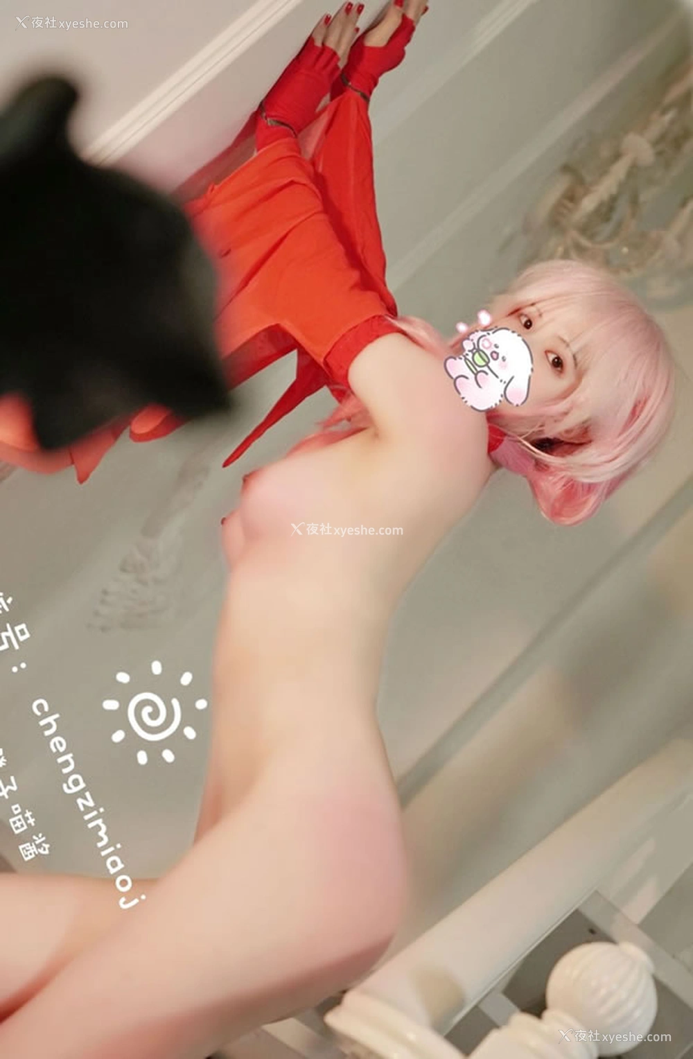 1P - 福利姬橙子喵酱-Saber 蝶祈尺度福利图