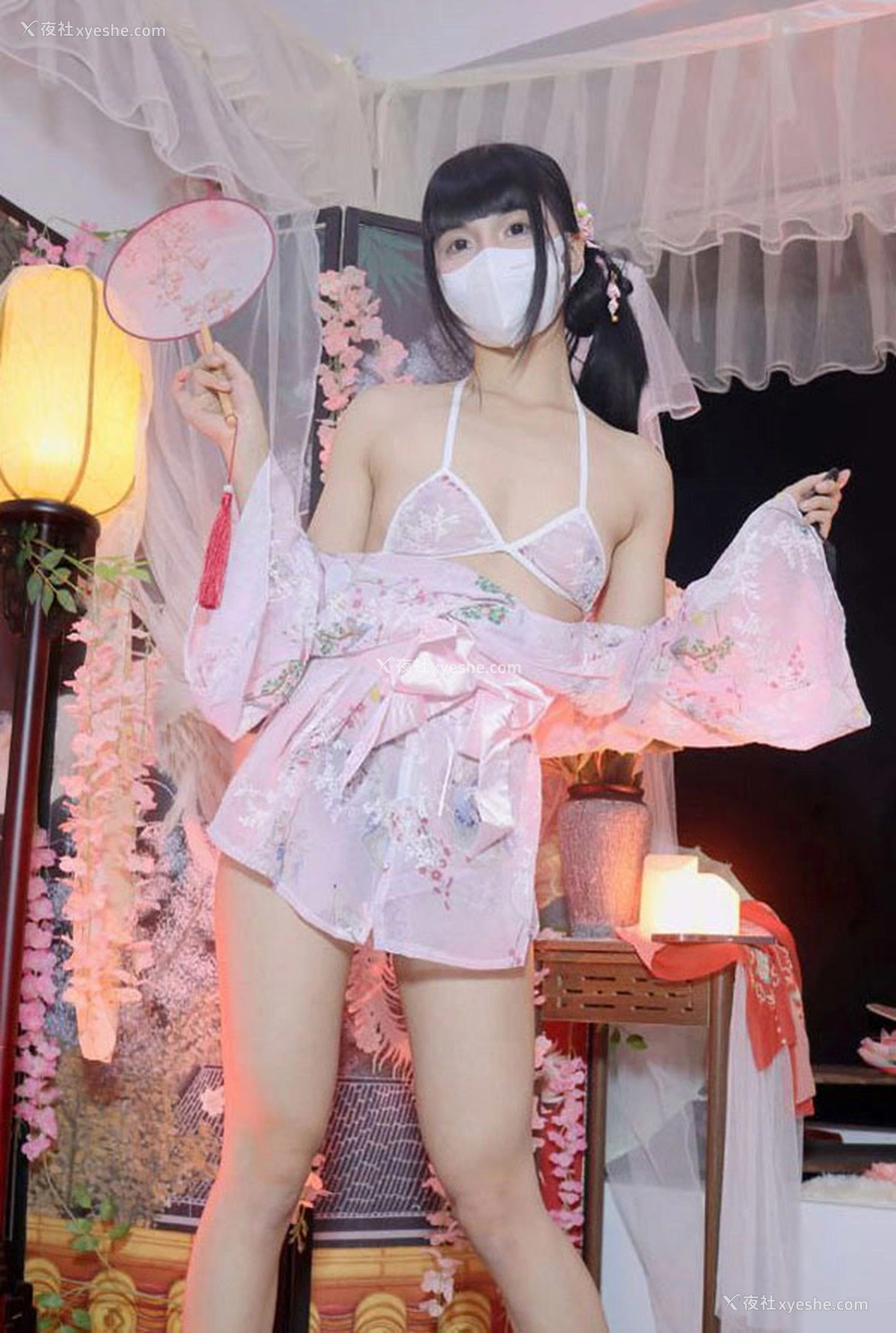 1P - 福利姬miao喵酱2024新年特辑之红粉佳人