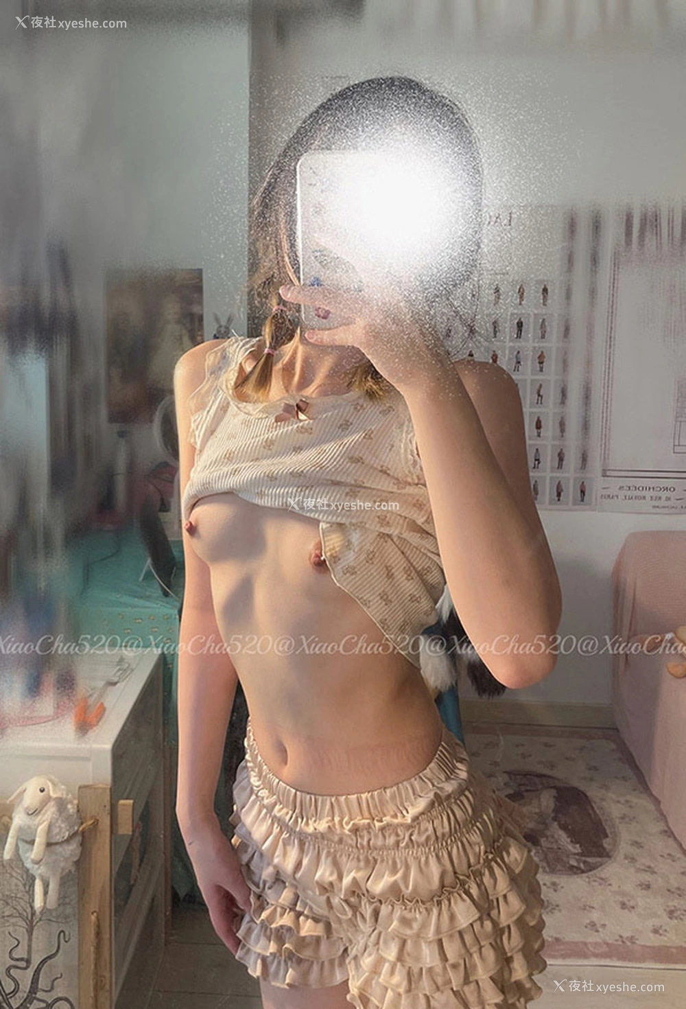 1P - 福利姬搽搽的居家360度的自我展现人体2