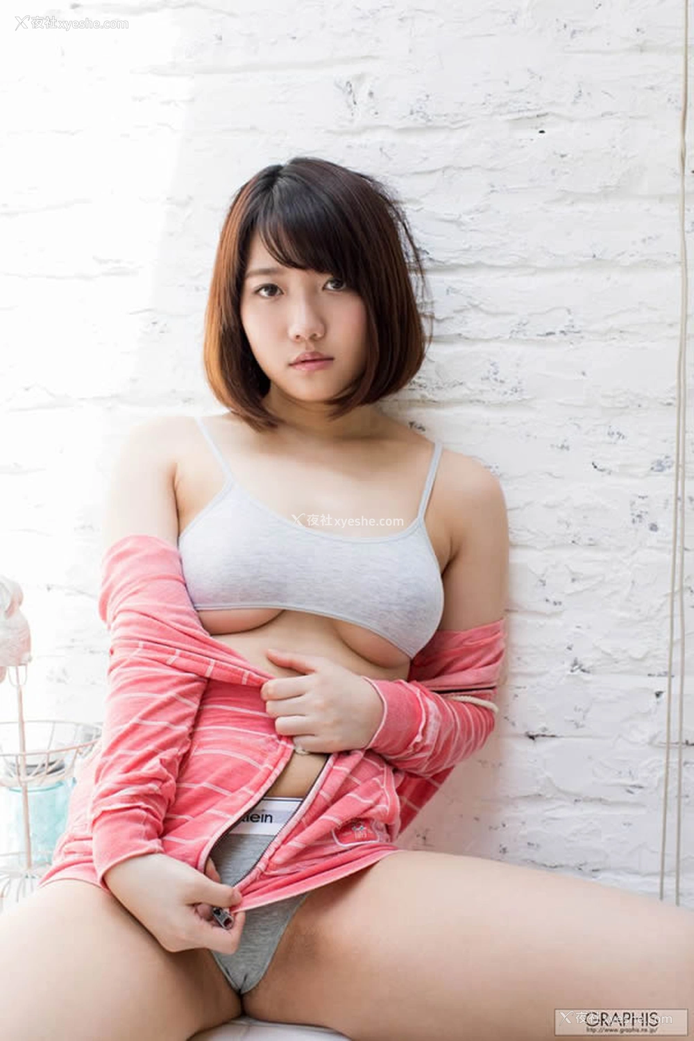 1P - Graphis人体菊川三叶无圣光牛仔衣人体艺术套图2