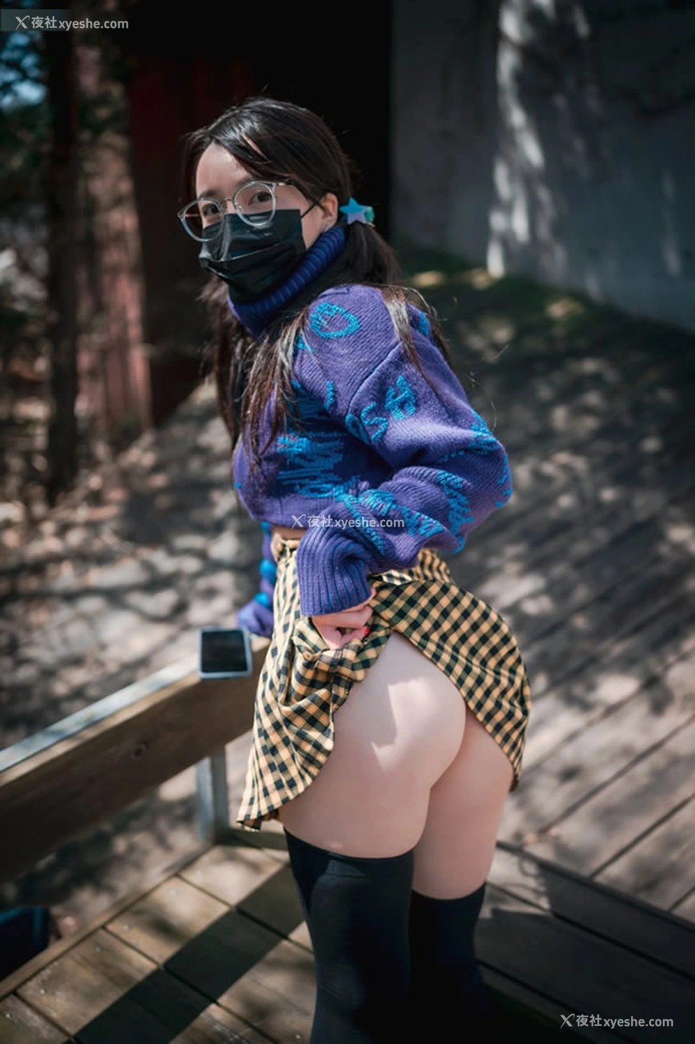 1P - 可爱的冬日女友孙乐乐JK黑丝无圣光图集2