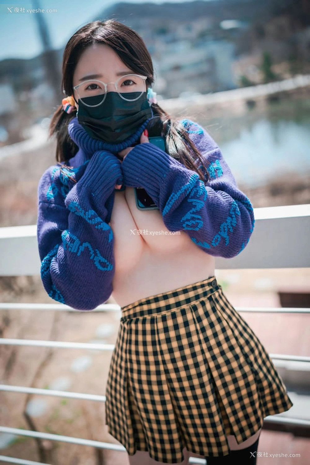 1P - 可爱的冬日女友孙乐乐JK黑丝无圣光图集2