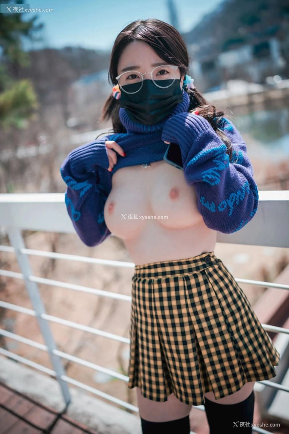 1P - 可爱的冬日女友孙乐乐JK黑丝无圣光图集2