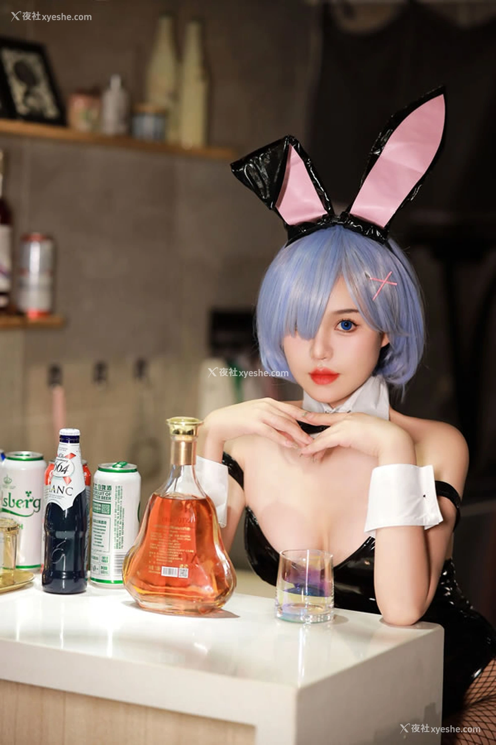 1P - 极品福利姬桃暖酱 – 雷姆兔女郎