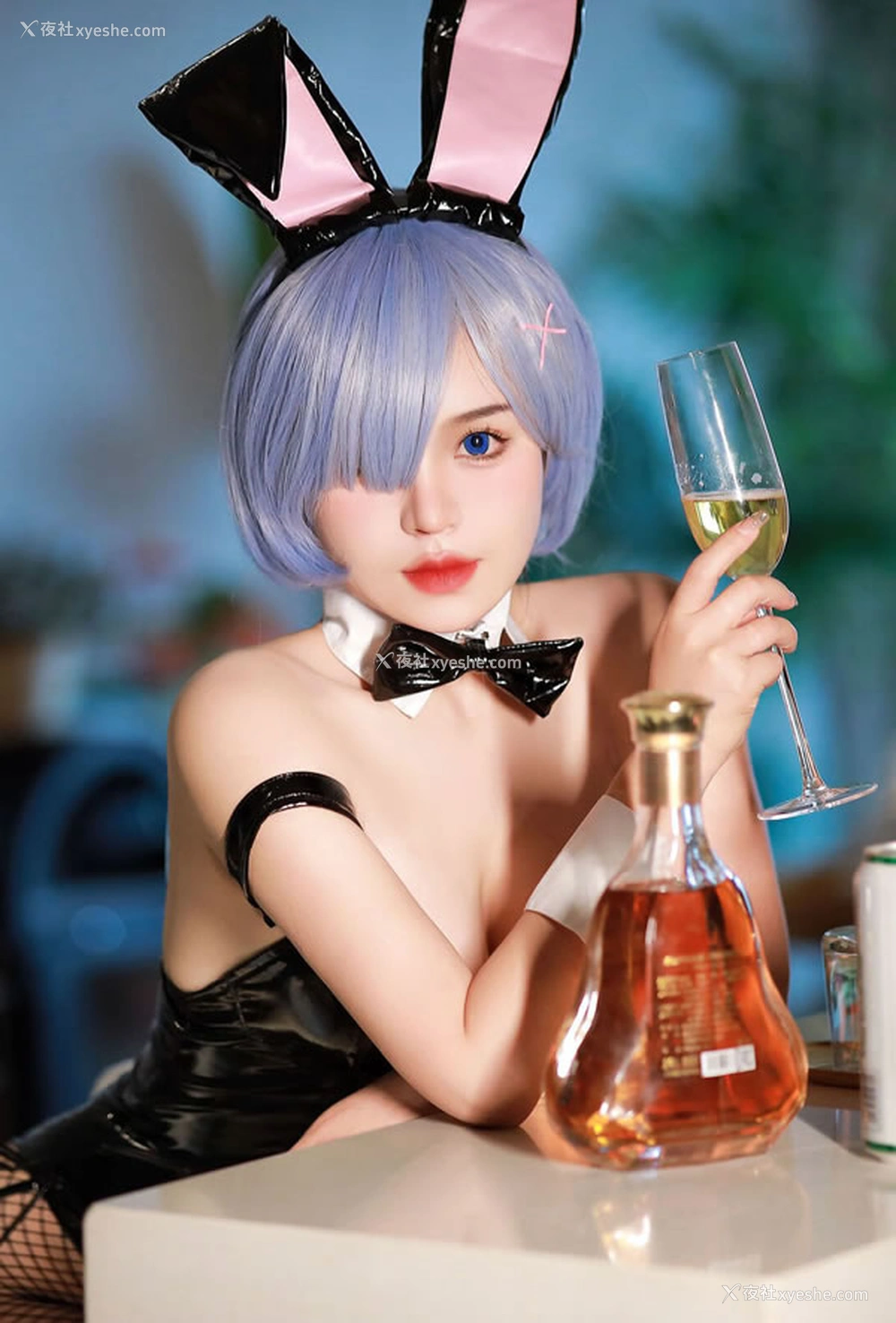 1P - 极品福利姬桃暖酱 – 雷姆兔女郎