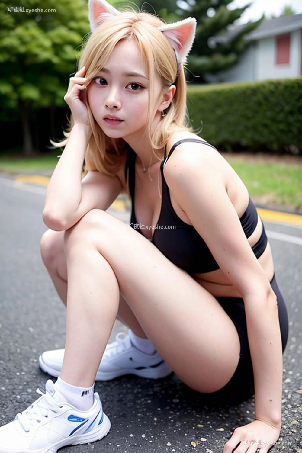 1P - 海边沙滩度假风性感露出的AI女孩