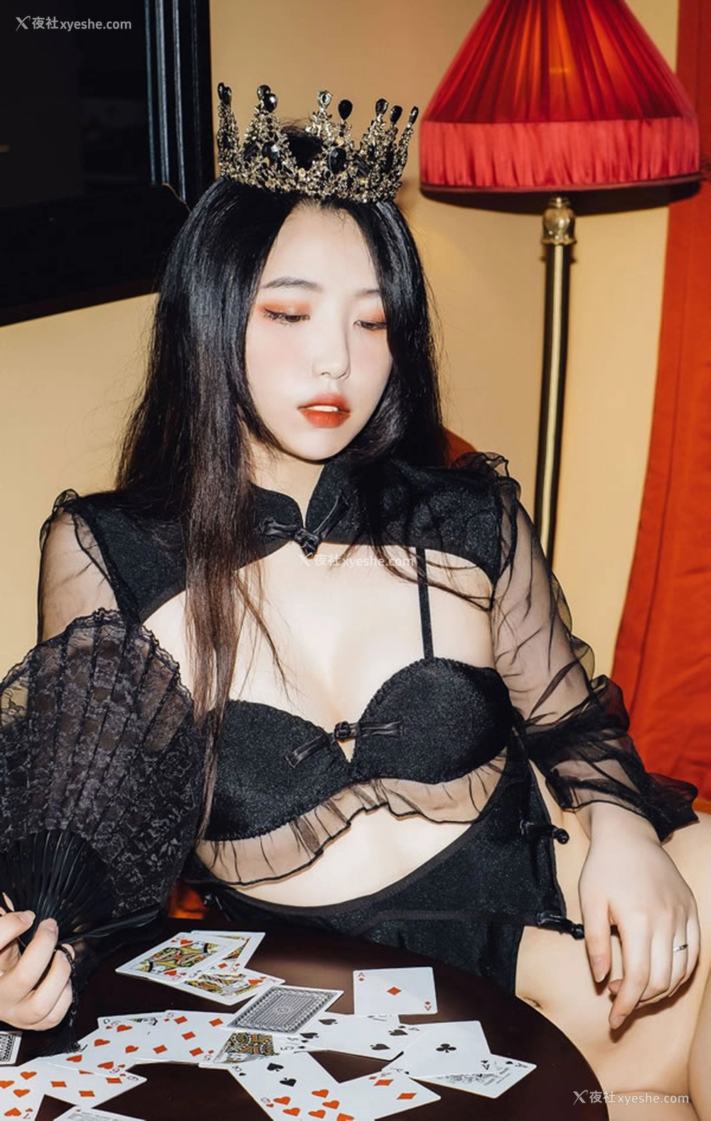 1P - 漂亮的女荷官公主Dame黑色情趣无圣光图集
