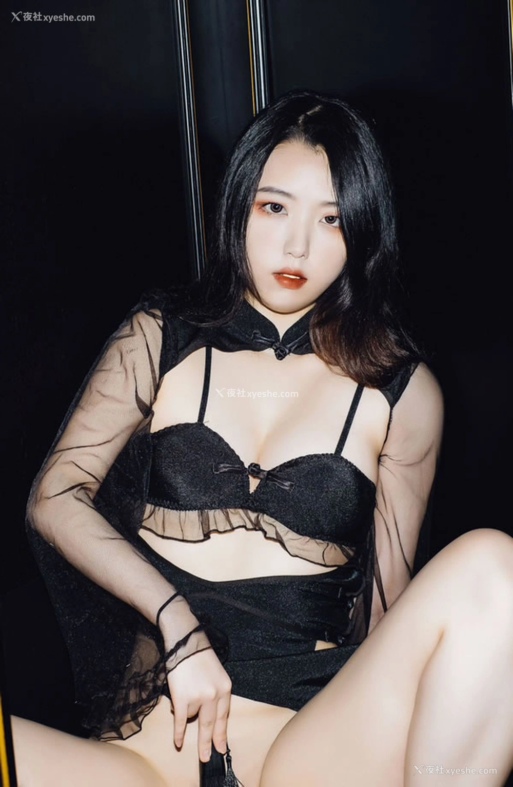 1P - 漂亮的女荷官公主Dame黑色情趣无圣光图集