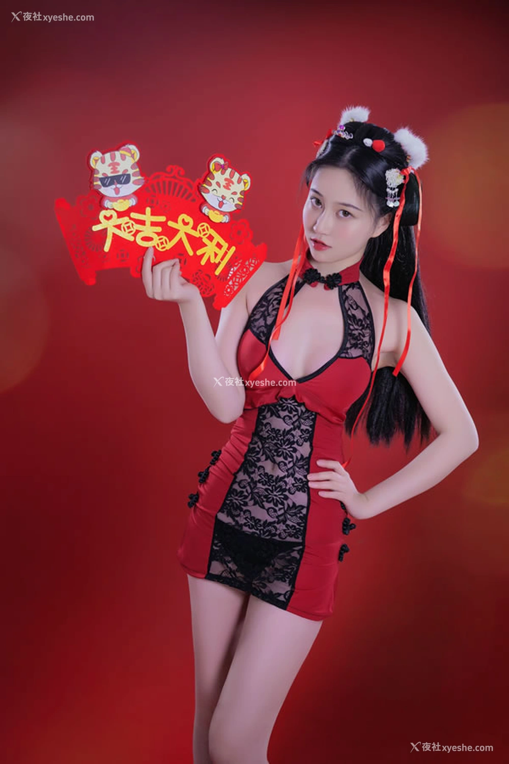 1P - 极品嫩模年年 – 拜年私拍无圣光唯美图集